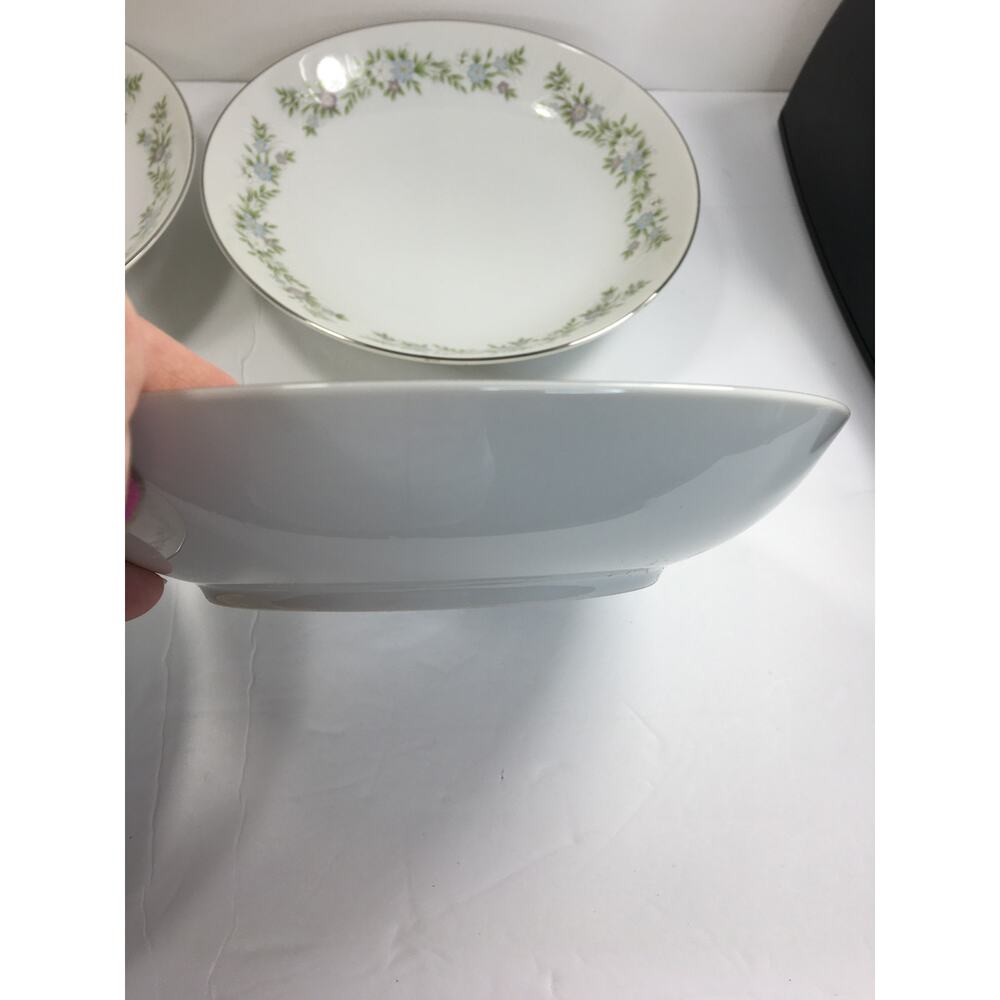 Hara Fine China 7 5/8" Coup Cereal Soup Spring Pattern Set of 4 Vintage Japan -B - Picture 4 of 7